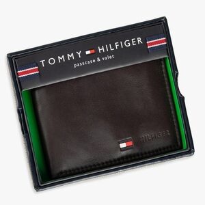 Tommy Hilfiger Men's Brown Leather Wallet NWT